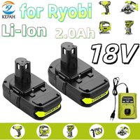 For RYOBI 18V 2.0Ah 3000mAh High-Performance Li-Ion Battery Low Self Discharge, For RYOBI Power Tool P104 P107 P108 RB18L50