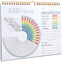 Habit Tracker Calendar Motivational Habit Tracking Journal Inspirational Goal Planner with Weekly Undated 12 Month Journal