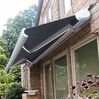 Outdoor Wall Mounted Installation Electric Retractable Sunshade Garden Waterproof Awning Home Entrance Full Cassette Canopy