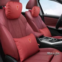 Leather Car Neck Pillow Headrest Cushion Pillow for Hongqi HS5 H5 HS3 E-qm5 H9 Ehs9 Ehs7 Accessories