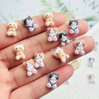 20 Pcs New Cute Mini Resin Mixed Color Kitten Flatback Ornament Jewelry Making Manicure Hairwear Accessories
