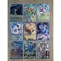 9pcs/set Pokemon TCG Pocket Self Control Collectible Signature Trading Flash Cards Anime Cartoon Gift Gilded 63x88mm