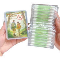 50Pcs Mosquito Repellent Swabs Essential Oil Sting Relief Bite Anti Itch Disposable Outdoor Insect Care Box Safe Travel Kit