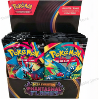 English 360Pcs Pokemon TCG Mega Evolution Phantasmal Flames Classics Booster Box Pokemon Trade Card 36 Pack Box For Boys Gifts