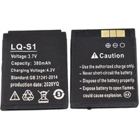 4pcs LQ-S1 LQS1 Smart Watch Battery 380mA 3.7V Lithium Rechargeable Battery For SmartWatch DZ09 W8 A1 QW09 KSW-S6 RYX-NX9