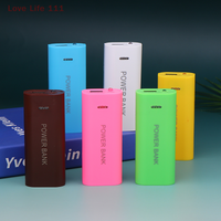 New Portable Power Bank Case DIY 2Cell 18650 Battery Box For Smart Phone Charge 5V 1A For 18650 Battery With Indicator Light