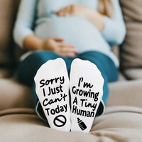 Sorry I Just Can't Today I'm Growing A Tiny Human Pregnant Sock Mom To Be Gift Pregnancy Supply Accessory Pregnancy Announcement