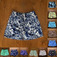 Vilebr Men's Beach Shorts Quick Dry Printed Swimwear Turtle Pattern Elastic Waistband Holiday Vacation Beachside Sports Fitness