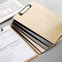 Wooden A4 Memo Folder Reinforced Heavy-Duty Clip Writing Clipboard Hanging Holes Rounded Corner File Clip Board Office Use