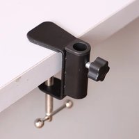 1Pc Practical Heavy Duty Metal+Plastic Desktop Mounting Clip for Microphone Desk Lamp Stand