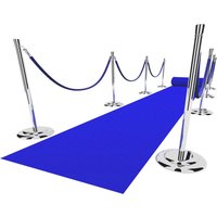 Tapis de couloir de luxe bleu royal, non tissé, extérieur, décoration de tapis, cérémonie de mariage, fête de Noël, 1m, 1.2m Tapis de couloir de luxe bleu royal, non tissé, extérieur, décoration de