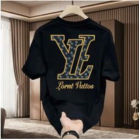 AliExpress NONE 2026 New Hot Super Large Luxury T Shirt Fashion Printed T Shirt for Men Spring/Summer Round Neck Casual Tops Women's Wear