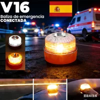 2026 Latest Version Spain V16 Warning Light Emergency Light DGT3.0 with Communication GPS Position and Data Validity Period 2038