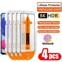1-4Pcs Tempered Glass For Google Pixel 10 9 Pro XL 8K HD Auto Install Screen Protector For Google Pixel 10 9 8 Pro 7 9A 8A 7A 6A