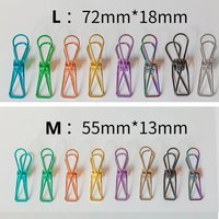 10 pcs Colorful long-tail clips, office stationery ticket holders, creative sealing clips, dovetail clips, fishtail clips
