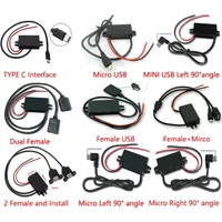 Female USB 12V 24V 48V 60V 72V Buck 5V 3A Charging Converter DC to DC Step Down Converter for Battery With Multi Types USB Jack
