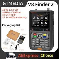 GTMEDIA V8 Finder 2 DVB-S/S2/S2X Satellite Finder Meter 3.5 Inch LCD Display 1080P,Type-C Port Satfinder VS Freesat Finder Meter image 4