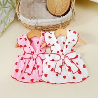 Pet Strawberry Dress Dog Clothes Summer Luxury Dog Vest Suspender Skirt Dog Cooling Shirt Bichon Chihuahua Clothing Dog Outfits