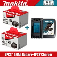 Makita Original Battery 18V 6.0Ah Rechargeable Tools Batteries Replacing Makita BL1830BL1840BL1850BL1860B, Makita 18v Battery