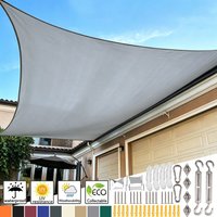 Rectangle Sun Shade Sail 98% UV Block Awning Canopy Waterproof Shade Sail Garden Sun Sail Patio Canopy for Outdoor Garden Patio