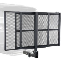 SucceBuy Hitch Mount Carrier 500LBS Mobility Scooter Carrier with Folding Ramp Iron Trailer Hitch Rack Basket Straps