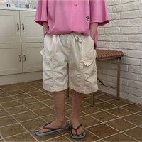 Children Clothes Kids Casual Summer Shorts New 2026 Boys Trendy Mid-length Loose Versatile Cotton Solid Color Capri Pants
