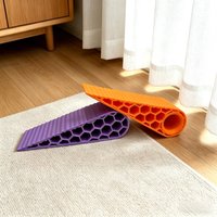 2Pcs Hollow Out Door Stopper Wedge No Drill Windproof Anti Pinch Hand Safety Door Block Creative Household Door Holder
