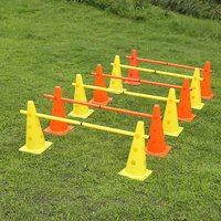 1 Set 38cm Football Basketball Training Equipment Marker Poles Obstacles Traffic Cones Training Barricades