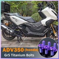 RTAMO Gr5 Titanmium Bolt for Honda ADV350 Pipe Cover Swingarm Rear Axle Nut Right Crank Case Rear Brake Disc Caliper Shock Screw
