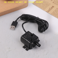 ใXใUltra-quiet Brushless DC USB Water Pump 5V 1W 130L/H Lift 100CM Submersible Fountain Aquarium Circulating Micro Water Pump