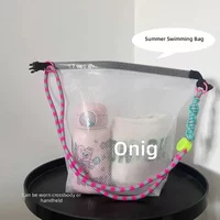 Waterproof Swim Bag with Dry Wet Separation Large Capacity Beach Gym Travel Tote Bag Portable Toiletry Makeup Organizer
