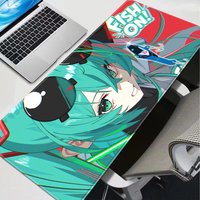 Hatsune Miku Mouse Pad Anime Gaming Mat Large XL Stitched Edge Non-Slip Rubber Base Computer Mousepad with High Resolution Print