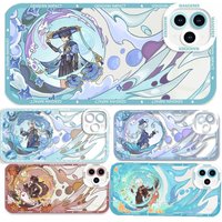 Case For Samsung Galaxy S24 Ultra S23 Plus S20 FE A55 A35 A54 A53 A31 A12 A14 A51 A32 A52 A52S A05 A04 A04E cover Genshin Impact