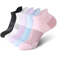 Dreamlikelin 1 Pair/5 Pairs Women's Summer Thin Short Socks Thick Towel Bottom Running & Jump Rope Fitness Sports Solcks