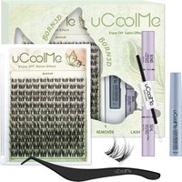 uCoolMe Lashes 3D ViVi Natural Lashes Cluster Kit Long-lasting Waterproof Super Soft Light Fluffy DIY False Eyelashes Extension