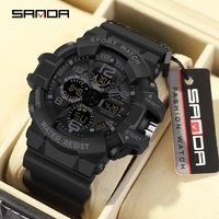 SANDA Marke G-Stil Militär Uhr Männer Digital Shock Sport Uhren Für Mann Wasserdichte Elektronische Armbanduhr Herren 2023 relogios