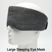 Large Cotton Silk Sleep Mask Blindfold Eye Cover Eye Patch Women Men Soft Portable Blindfold Travel Eyepatch Sleeping Eye Mask
