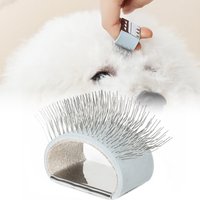 Pet Mini Needle Cleaning Comb Soft No Scratch Dog Cat Easy Open Knots Remove Prune Hair Portable Finger Comb Pet Clean Supplies