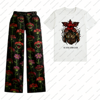 2026 Bestseller Trendsetting Stranger Prints for Summer Cheap Women's Pajama Pants Set For Soft Fashionable Women And Men Set