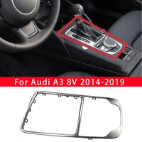 For Audi A3 8V 2014-2019 Car Center Console Surround Trim Silver Chrome Shift Knob MMI Fixed 8V0864260 8V0864260A 8V0864260UM