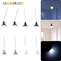 10Pcs Warm White Model Street Lights 1:87/1:100/1:150 Scale Layout Lamppost Railway Train Garden Diy Scenery Led Ceiling Lamp