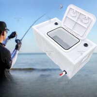 60L 100L 200L Car Live Fish Box Live Fish Transport Box Wild Fishing Pit Fishing Horizontal Handle Flip Large Fish Barrel