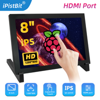 8 inch HDMI Capacitive Touchscreen Portable Monitor 1280x800 IPS Display For Raspberry Pi Plug And Play Compatible Win 8/10