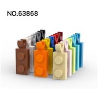 20pcs MOC Compatible Assembles Particles 63868 Plate Special 1 x 2 with Clip Horizontal on End Building Blocks DIY High-Tech Spa