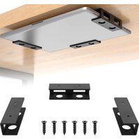 Under Desk Laptop Holder Mount With Screw,Under Desk Laptop Mount Bracket,Add On Under Table Laptop/Keyboard Storage