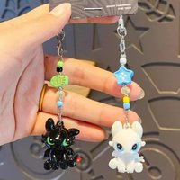 New Authentic Dragon Taming Master Flying Toothless Boy Keychain New Bag Pendant Small Accessories Car Keychain Decorative Gift