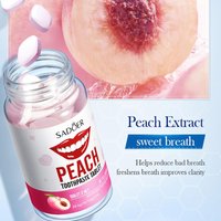 SADOER Fruit Flavor Toothpaste Tablets Portable Chewable Solid Toothpaste Daily Oral Hygiene Fresh Breath Convenient Travel Use