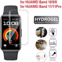 100PCS TPU Hydrogel Soft Screen Protector for Huawei Band 11/11Pro/10/9/8 Smartwatch Full Cover Protective Film