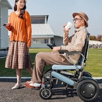 High-end intelligent fully automatic remote-controlled walking lightweight electric wheelchair, suitable for elderly mobility
