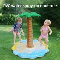 Summer indoor coconut tree water spray mat,water play toy,pvc water spray mat,garden water spray interactive toy water spray mat